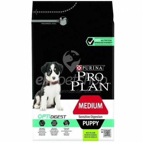 Pro Plan Dog Medium Puppy Sensitive Digestion Lamb,Rice Köpek Maması3 Kg