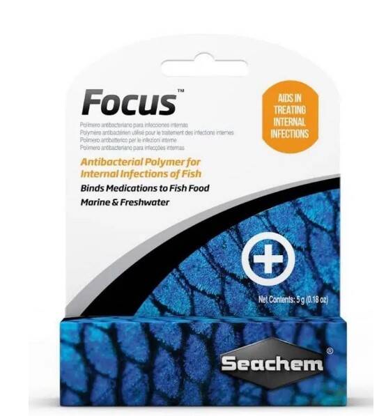 Seachem Focus Akvaryum Balıkları İçin İlaçlı Yem Bağlayıcı 5 gr