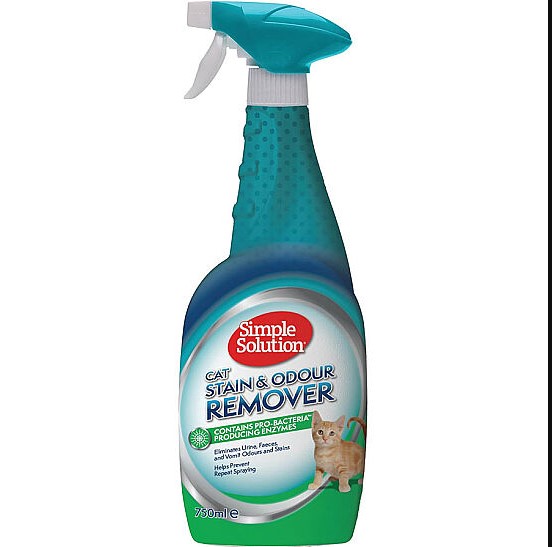 Simple Solution Kediler İçin Leke ve Koku Giderici Sprey 750ml