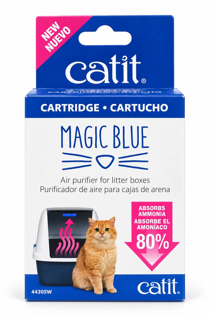 Catit Magic Blue Tuvalet Kabı Koku Giderici Kartuşu 2 L,