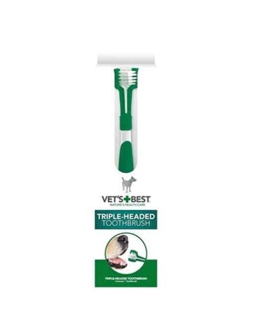 Vets Best Üç Başlıklı Diş Fırçası