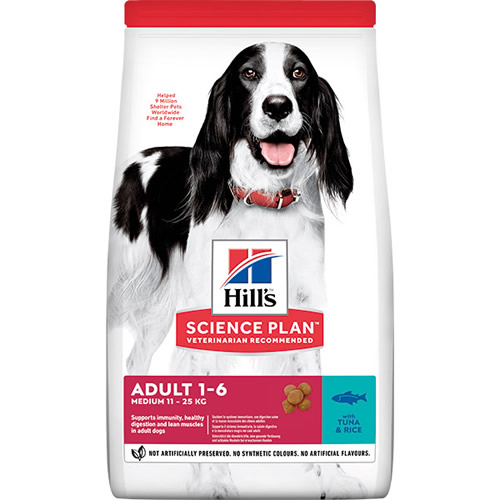 Hills Dog Adult Medium Ton Balıklı Pirinçli Köpek Maması 12 KG