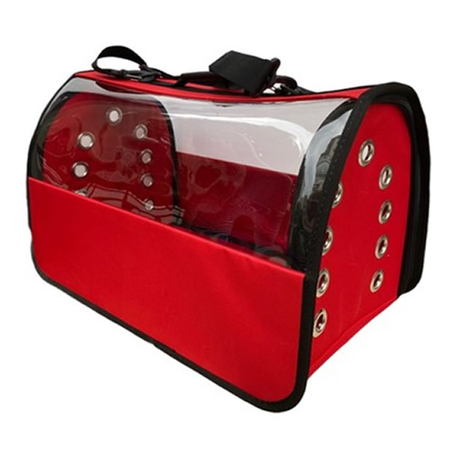 Tailpetz Şeffaf Fly Bag Çanta KIRMIZI 28X42X26H Cm 