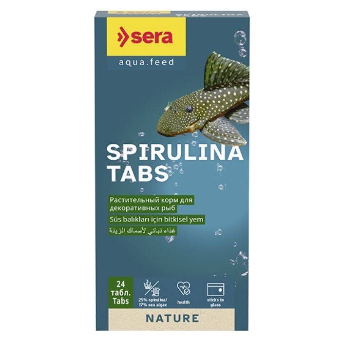 Sera Spirulina Tablet Nature Bitkisel Balık Yemi 24 Ad