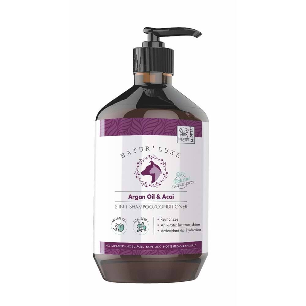 M-Pets Naturluxe Argan Yağı ve Açai Özlü Köpek Şampuanı 500ml