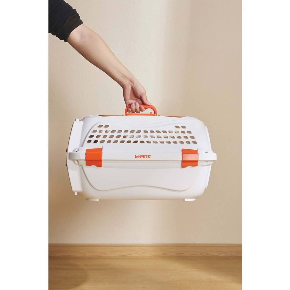 M-Pets Eco Giro Carrier Kedi ve Köpek Taşıma Çantası 51,6x32,7x29,6cm BEYAZ/ORANGE