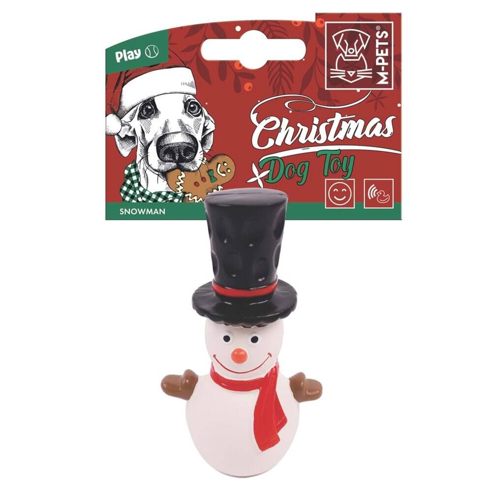 M-PETS CHRISTMAS SNOWMAN KÖPEK OYUNCAĞI 15CM