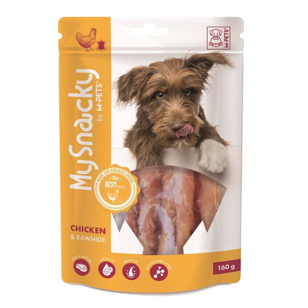 M-Pets Tavuklu ve Sığır Derisi Sargılı Köpek Ödül Maması 160 Gr
