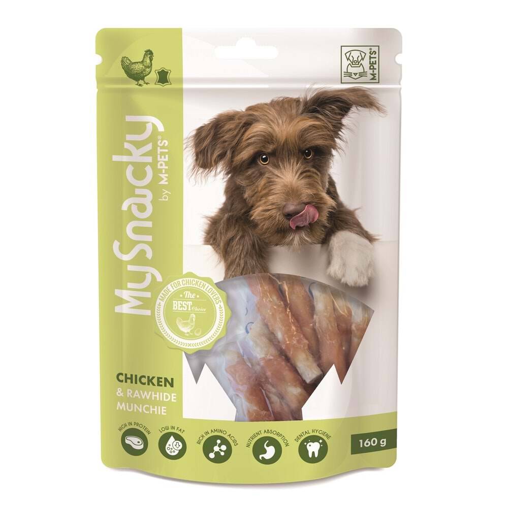 M-Pets Munchy Tavuklu ve Sığır Derili Stick Köpek Ödül Maması 160 Gr