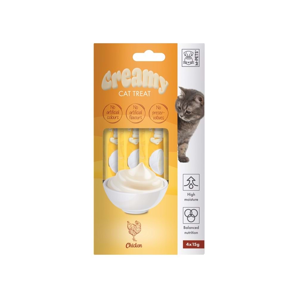 M-Pets Tavuklu Krema Kedi Ödül Maması 4X15GR