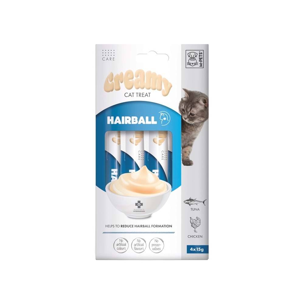 M-PETS Hairball Creamy Kedi Ödülü 4X15GR