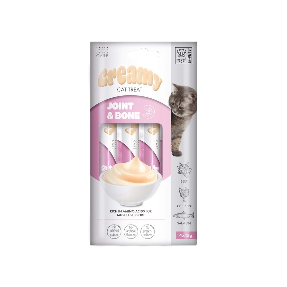 M-Pets Joint-Bone Kas Yapısı Destekleyici Krema Kedi Ödülü 4x15gr