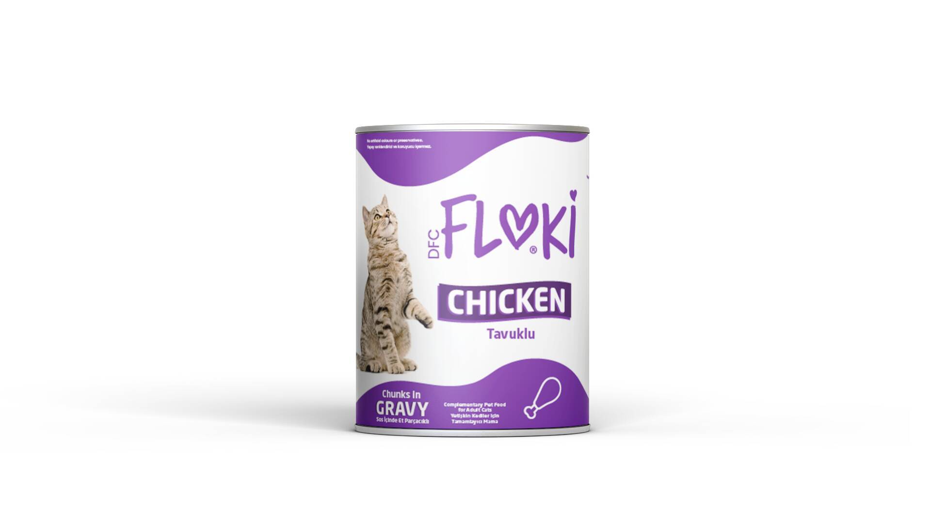 Floki Yetişkin Tavuklu  sos içinde Kedi Konserversi 400 gr