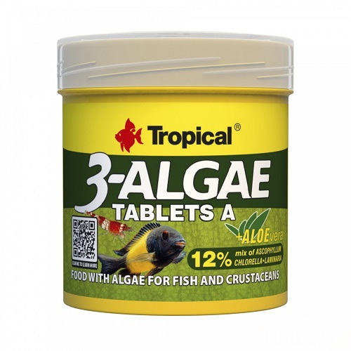 Tropical 3-Algae Tablets A Tablet Yem 50 Ml - 36 Gr