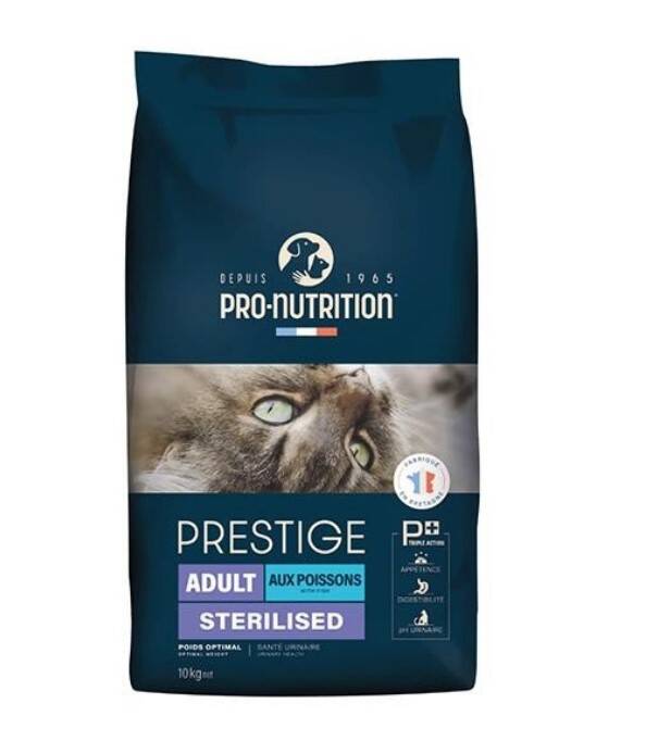 Pro Nutrition Cat Prestige Adult Sterilised Somonlu ve Morina Balıklı Kedi Maması 10Kg
