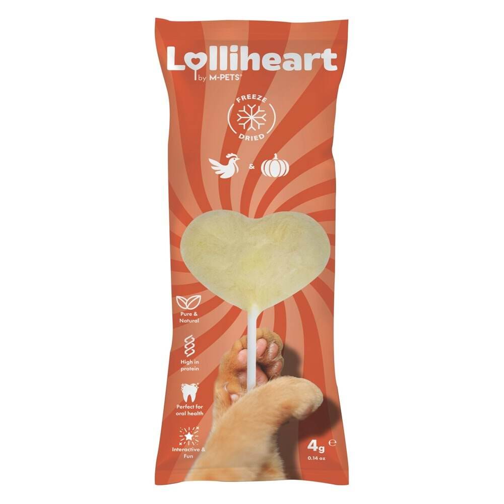 M-PETS LOLLİHEART BALKABAKLI  KEDİ ÖDÜLÜ 4GR