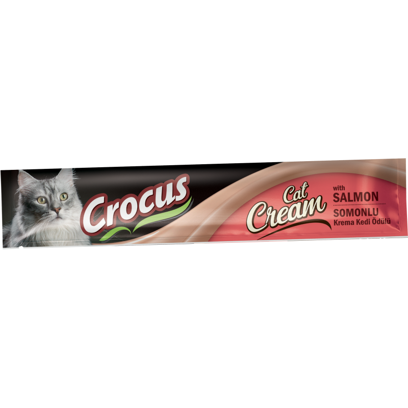 Crocus Kedi Kreması Somonlu Tekli 15gr