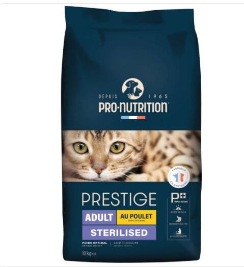 Pro Nutrition Cat Prestige Adult Sterilised Kısırlaştırılmış Tavuklu Kedi Maması 10Kg