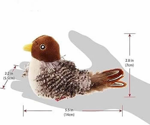 Flappy Şarj Edilebilir Pet Kedi Interaktif Peluş Kuş Kedi Oyuncak 