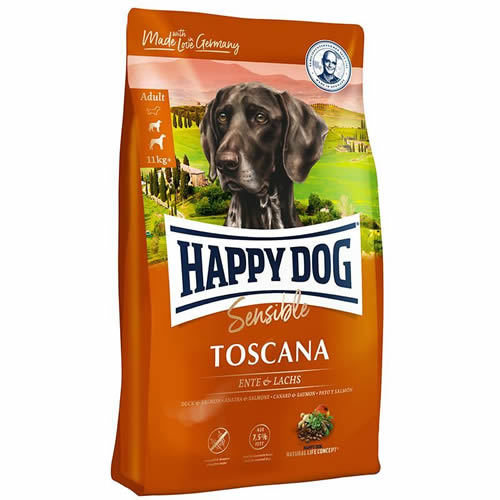 Happy Dog  TOSCANA Ördek ve Somonlu Köpek Maması - 12,5 KG