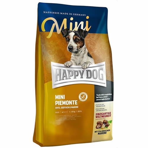 Happy Dog MİNİ PİEMONTE Tahılsız Ördekli ve Kestaneli Köpek Maması 4 Kg