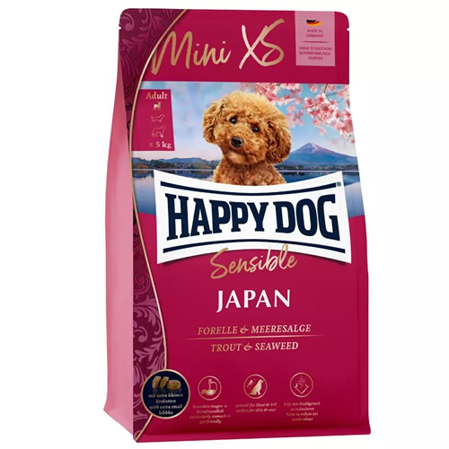 Happy Dog Sensible JAPAN Mini XS Alabalıklı Yosunlu Köpek Maması 1,3 kg