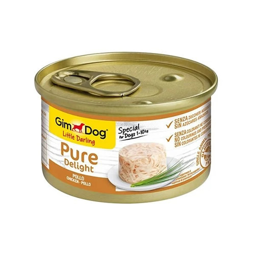 Gim Dog Pure Delight Jöle İçinde Parça Tavuklu Köpek Konservesi 85gr