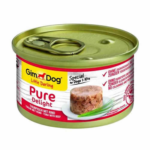 Gim Dog Pure Delight Ton Balıklı Biftekli Köpek Konservesi 85gr