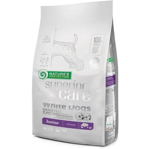 Natures Protection Tahılsız Somonlu Yavru Beyaz Köpek Maması 1.5 Kg