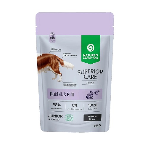 Narures s Protection Superior Care Tavşanlı Krilli Sos İçinde Yavru Köpek Yaş Maması 85g