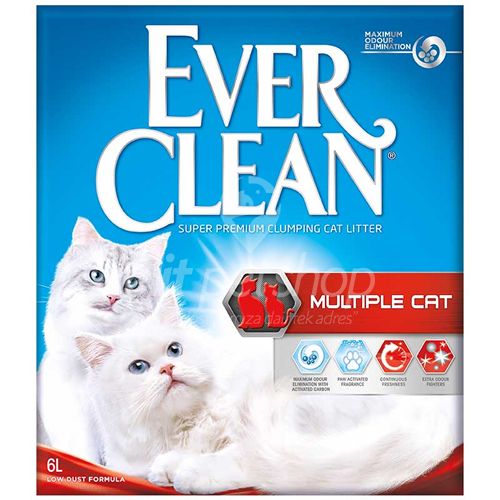 Ever Clean Multiple Cat (Çok Kedi İçin) Kedi Kumu 6 Lt