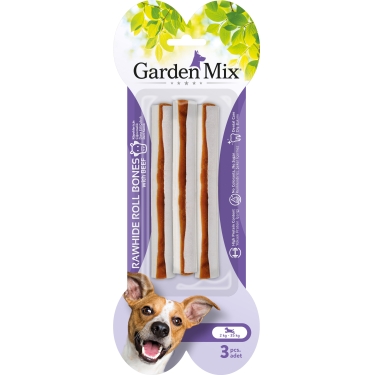 Garden Mıx Dana Etli Çubuk Kemik 3lü 15 Cm 90gr