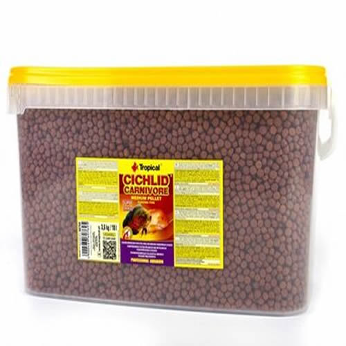 Tropical Cichlid Carnivore Medium Pellet 10Lt/3,6Kg
