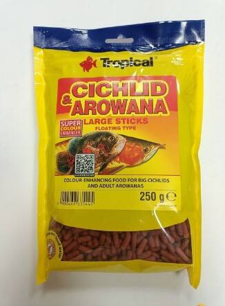 Tropical Cichlid Arowana Large Sticks Stick Yem 250 Gr