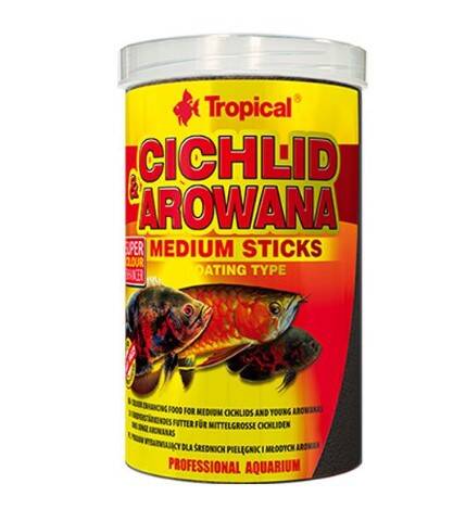 Tropical Cichlid Arowana Medium Sticks 250 ml 90 gr