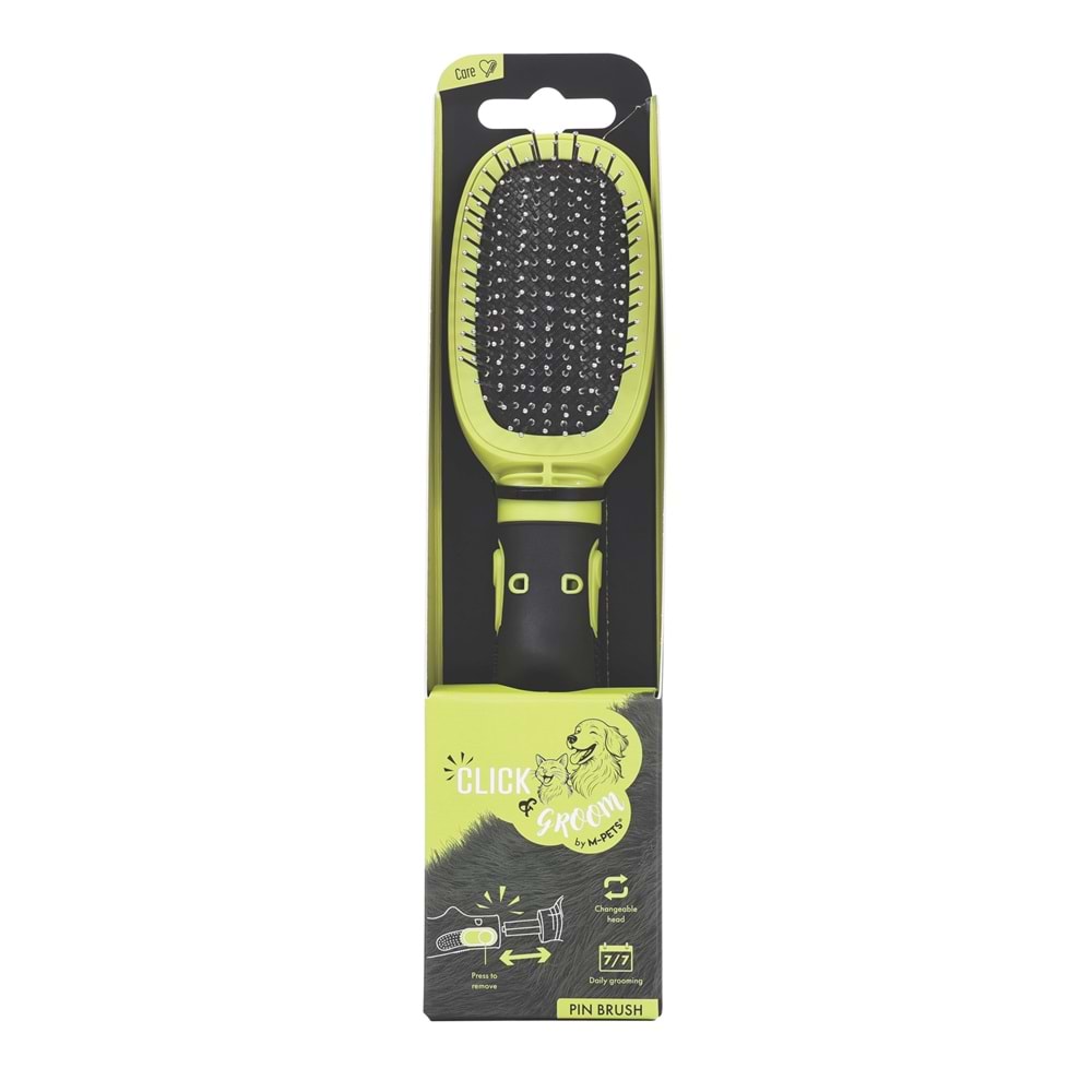 M-Pets Click And Groom İnce Telli Fırça