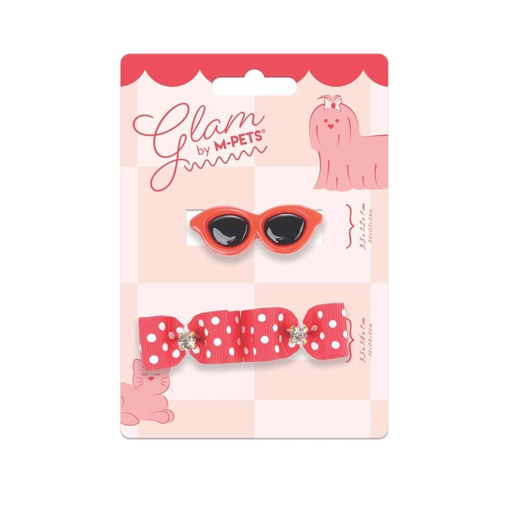 M-PETS GLAM KÖPEKLER İÇİN AKSESUAR TOKA RED