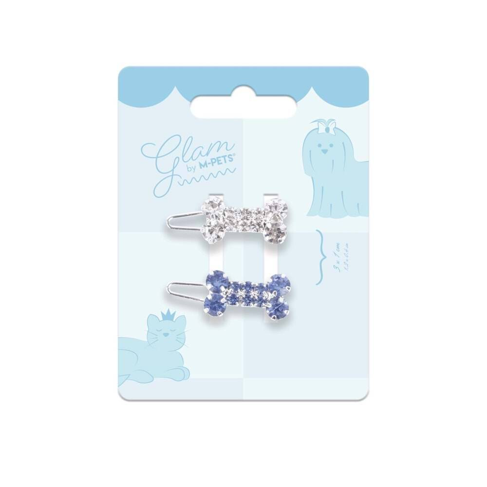 M-PETS GLAM KÖPEKLER İÇİN AKSESUAR TOKA BLUE/WHİTE
