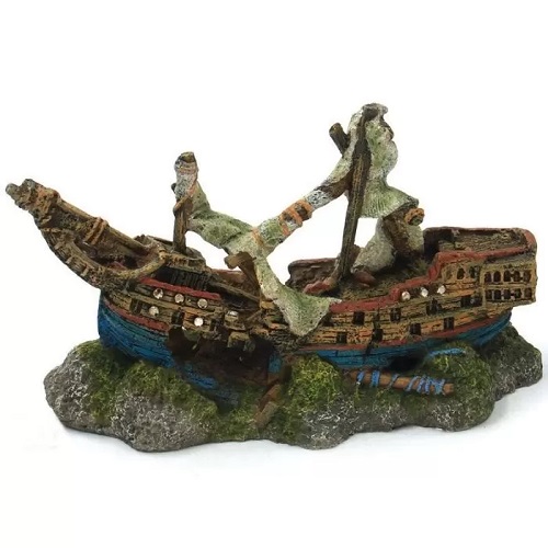 Chicos Yıkılmış Gemi Dekor 21.5x9x12 cm