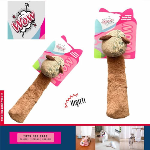 Wow Kedi Oyuncağı Uzun Kuyruklu Fare