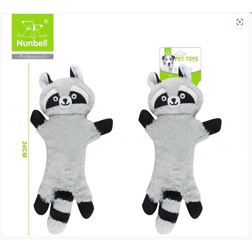 Nunbell Köpek Oyuncağı Peluş Rakun 24 cm
