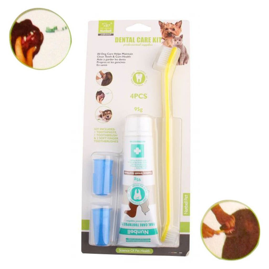 Nunbell Et Tadında Kedi Köpek Diş Temizleme Kiti