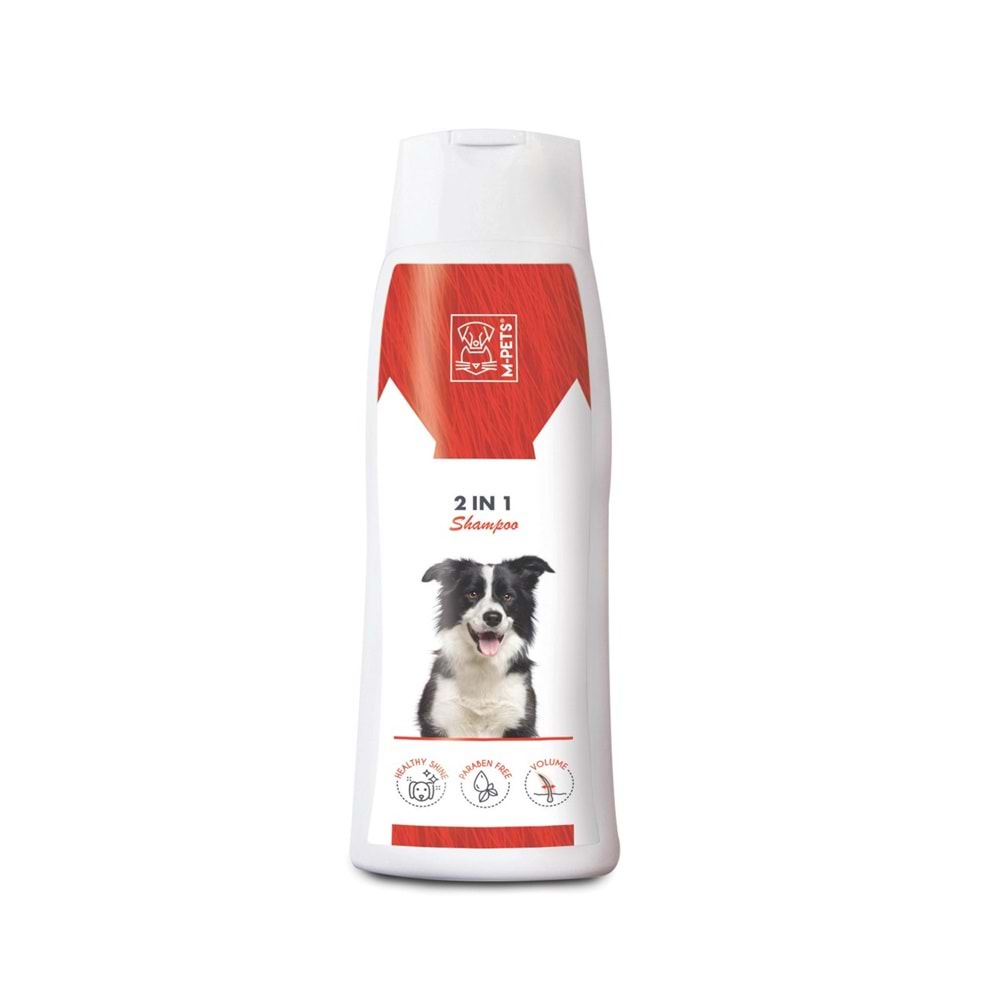 M-Pets İkisi Bir Arada Köpek Şampuanı ve Bakım Kremi 250ml