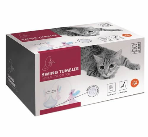M-PETS SWING İNTERAKTİF KEDİ OYUNCAĞI WHİTE