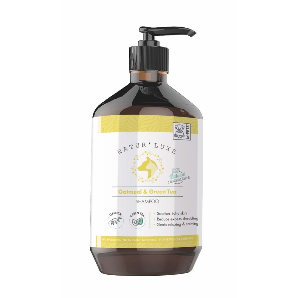 M-Pets Naturluxe Yulaf ve Yeşil Çaylı Köpek Şampuanı 500ml