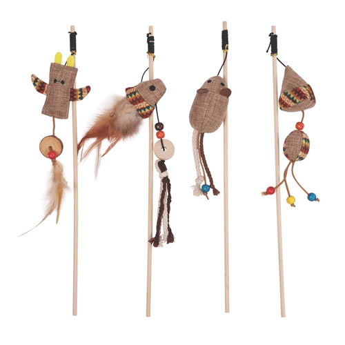 M-PETS CHARMY PENNY CATNİPLİ KEDİ OYUNCAĞI OLTA BROWN