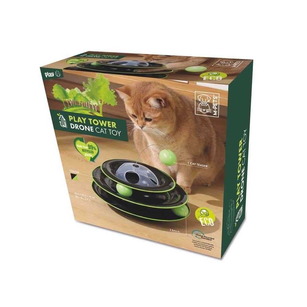 M-PETS PLAY TOWER DRONE KEDİ OYUNCAĞI