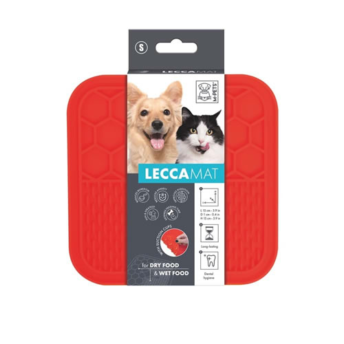 M-Pets Lecca Kedi ve Köpekler İçin Yavaş Beslenme Ödül Matı Kırmızı S