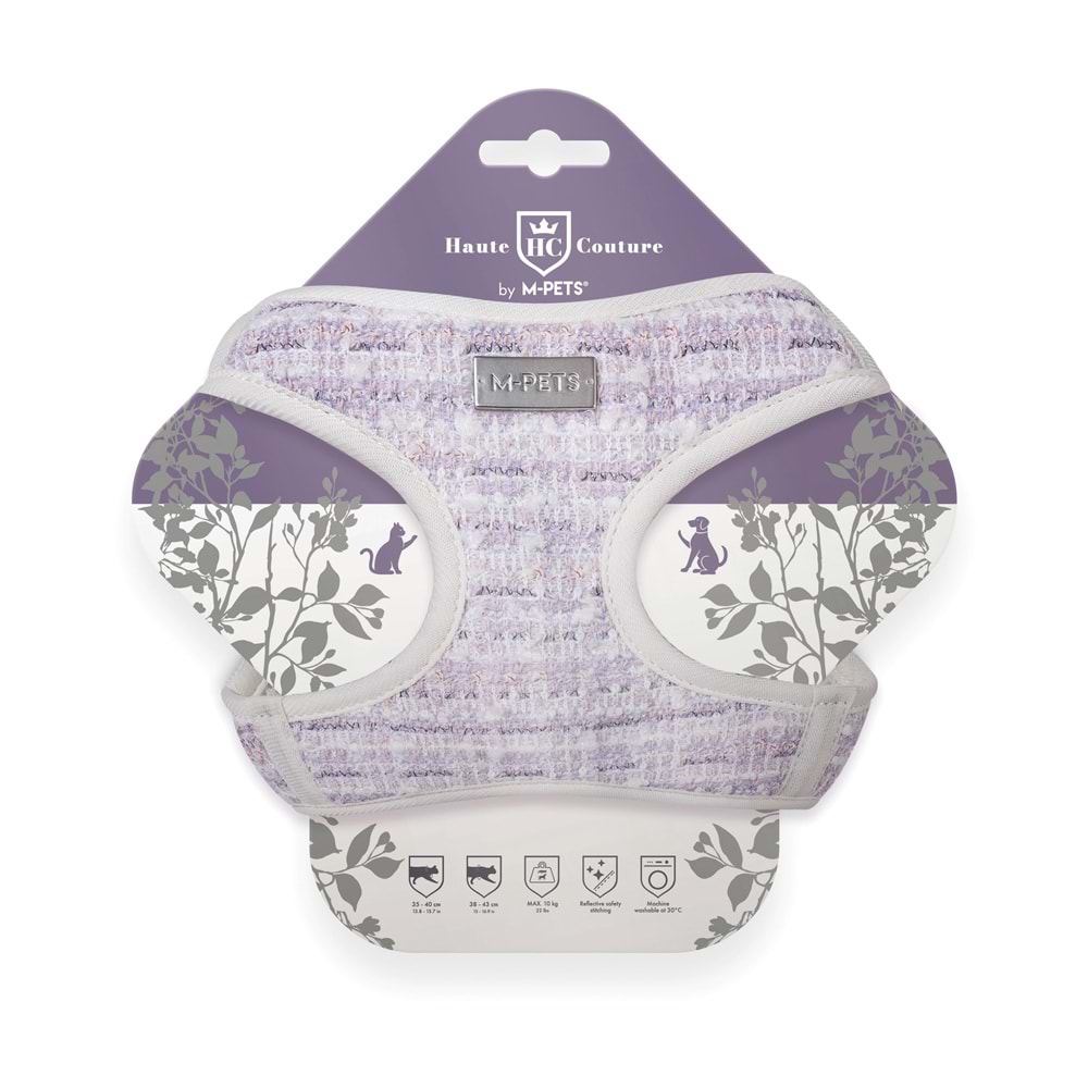 M-PETS HAUTE COUTURE KEDİ GÖĞÜS TASMASI PURPLE