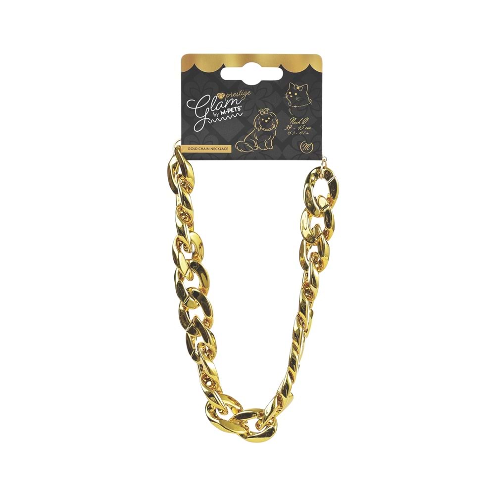 M-PETS GLAM PRESTİGE AKSESUAR GOLD CHAİN (M)